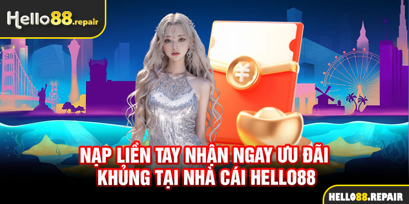 Nạp liền tay nhận ngay ưu đãi khủng tại nhà cái Hello88